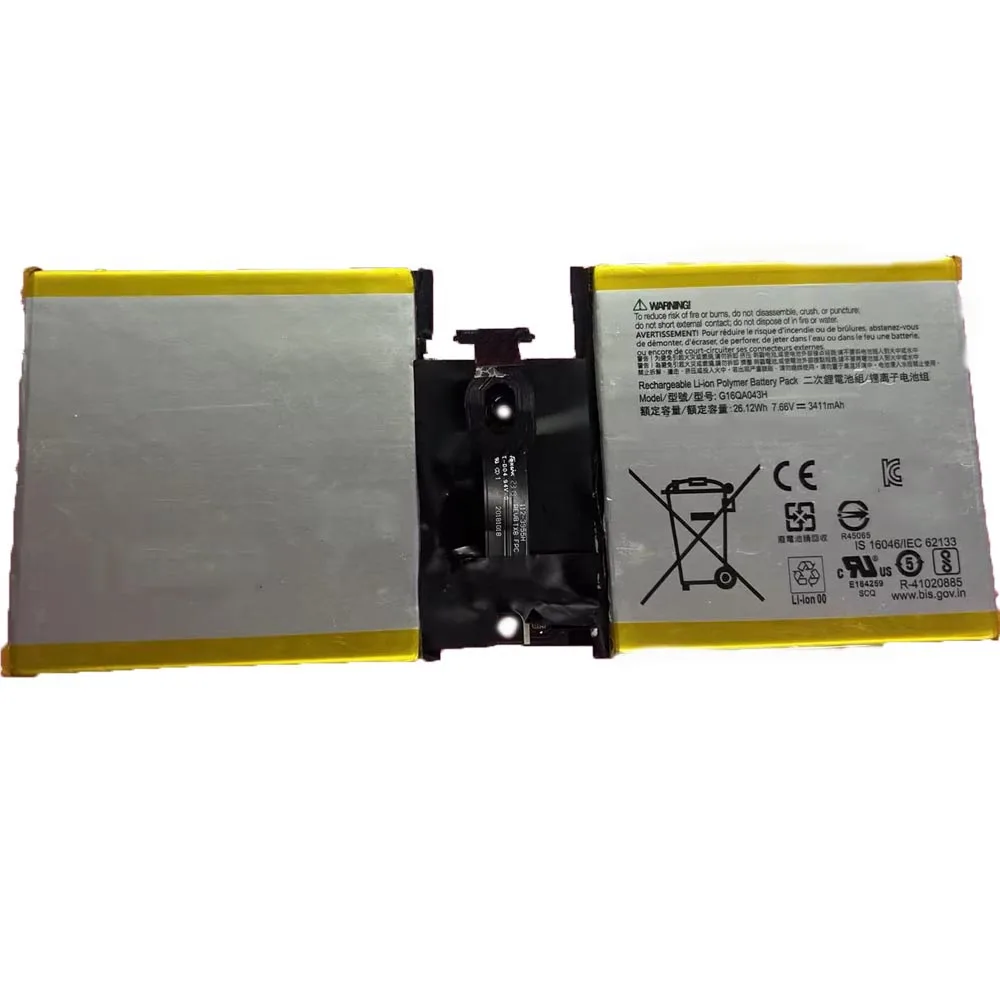 Аккумулятор для ноутбука 7XINbox G16QA043H 7 66 в 3411 Вт-ч 1824 мАч Microsoft Surface Go 76/76 Series Tablet 2ICP4/