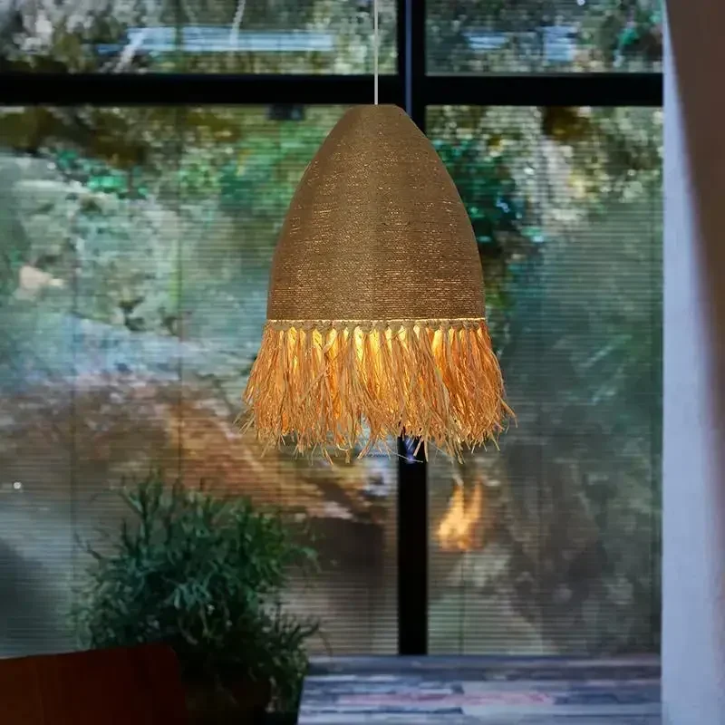 Ретро Wabi Sabi подвеска ручной работы фотоэлемент для гостиной спальни японская