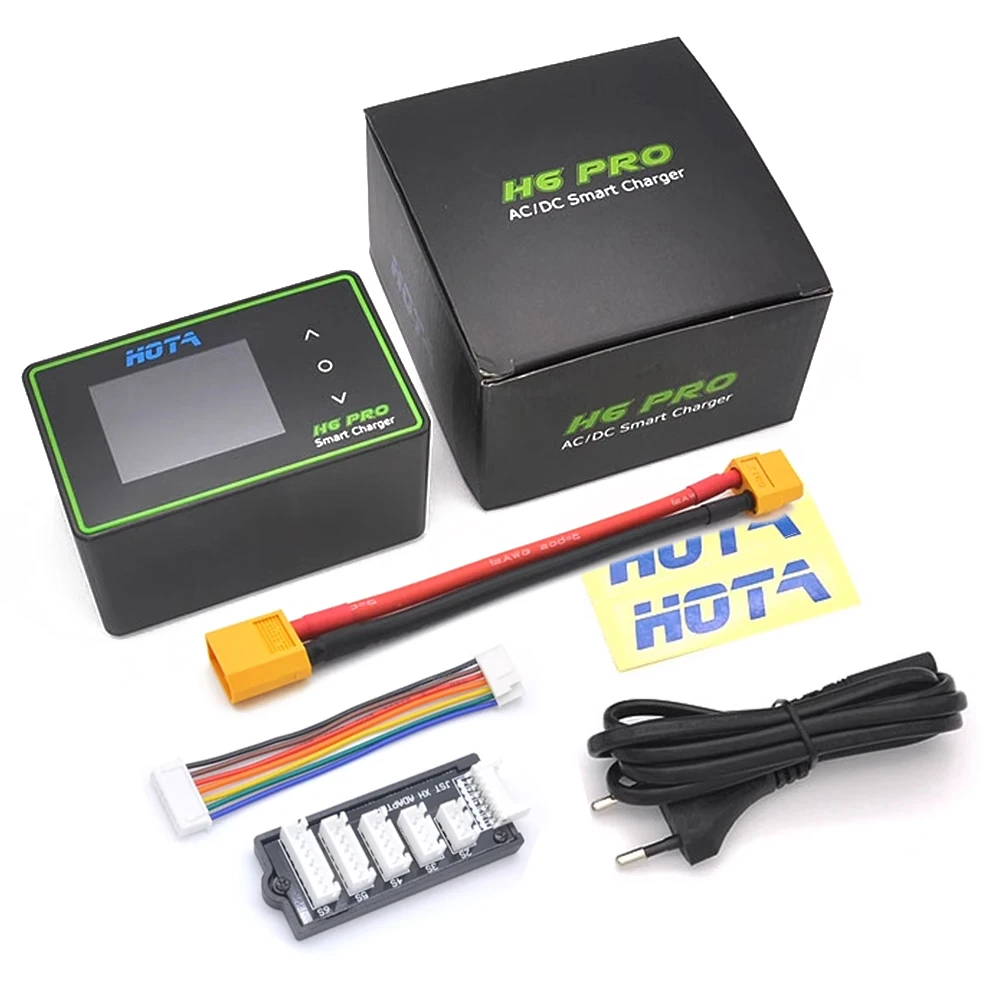 

HOTA H6 Pro DC 700W/AC 200W Smart Battery Charger/Discharger IPS Display For 1~6S LiHv/LiPo/LiFe/Lilon 1~16S Nicd/NiMH Battery