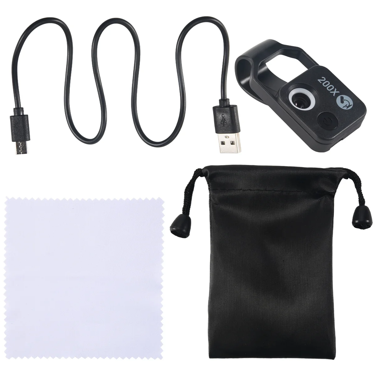 Аксессуар для микроскопа сотового телефона 200X с оконным микроскопом портативный