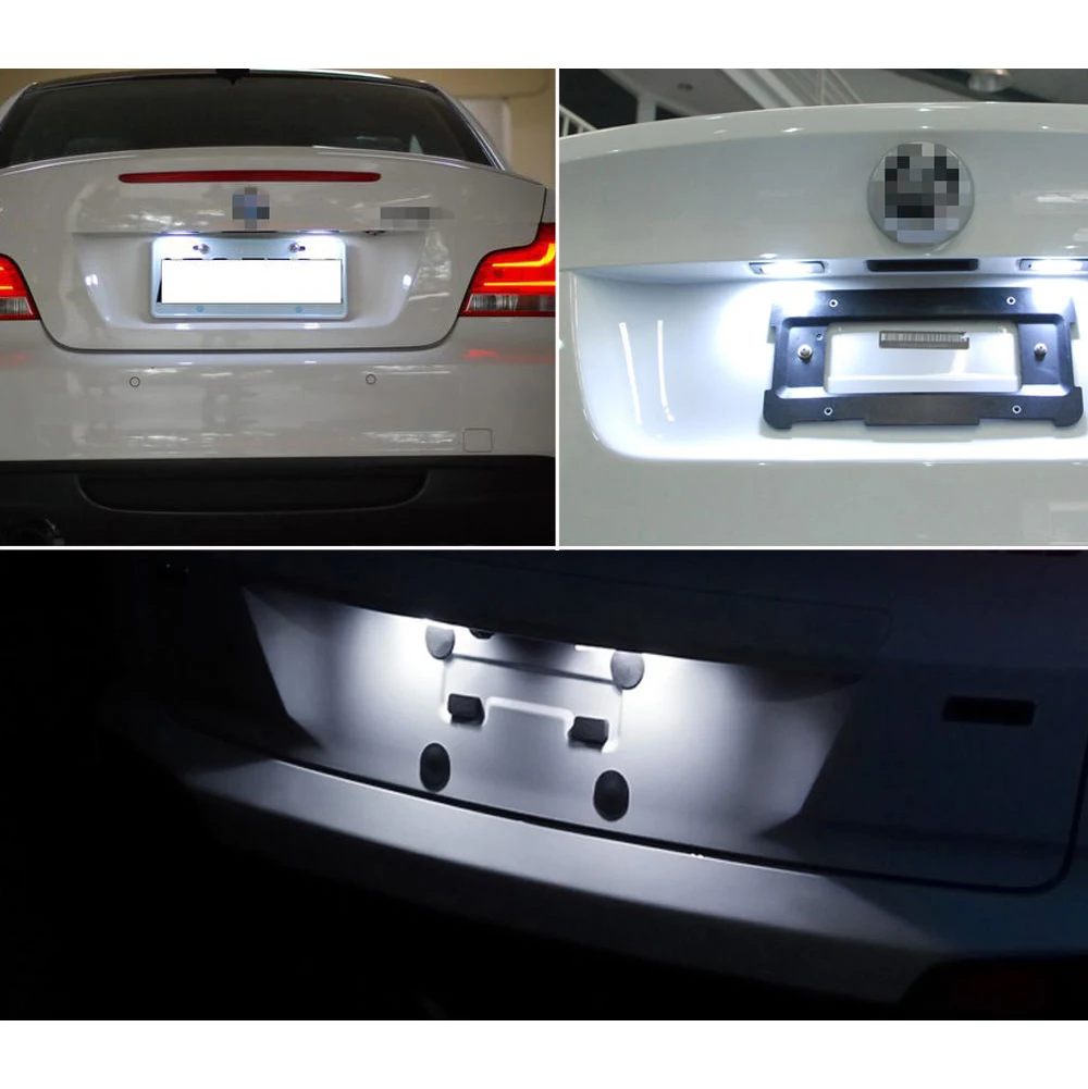 

2PCS/set 12V 5630 SMD LED Car Motorcycle License Number Plate Lights Lamp Auto Tail Front Screw Bolt Bulbs Lamps Light Source