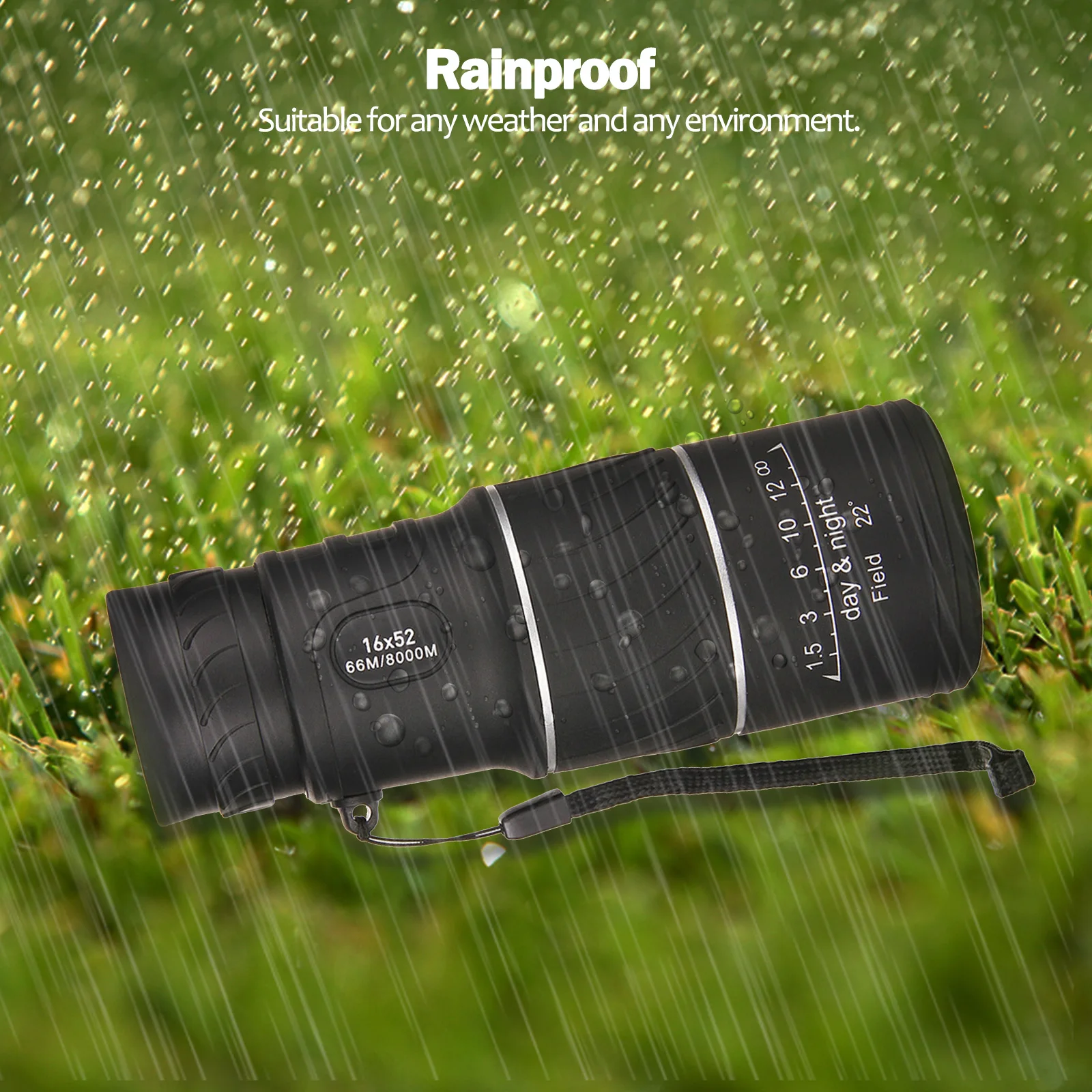 Монокуляр 16x52 для смартфона ночное видение телескоп с двойным фокусом и зумом |