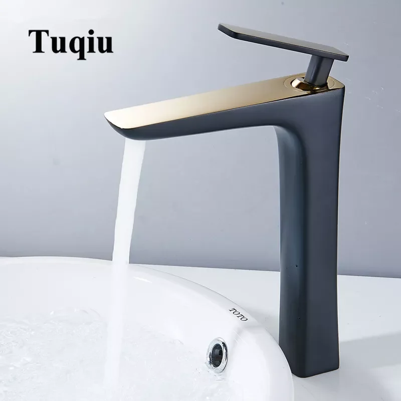

Basin Faucet Bath Water Basin Mixer Tap Bathroom Faucet Hot & Cold Black/White Brass Toilet Sink Water Crane Gold Mixer