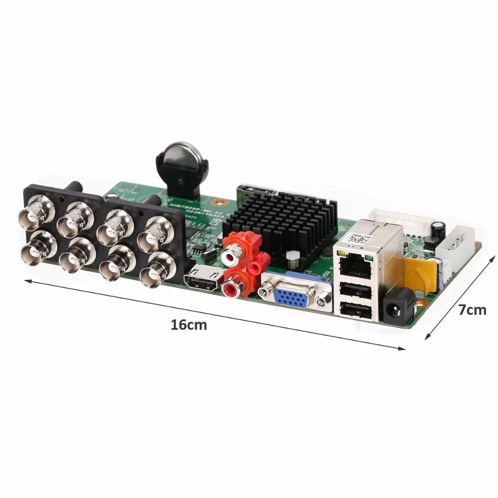 8CH 1080N плата CCTV DVR 1 SATA приложения XMEye ONVIF аналоговый IP AHD TVI CVI 5 в цифровой видео