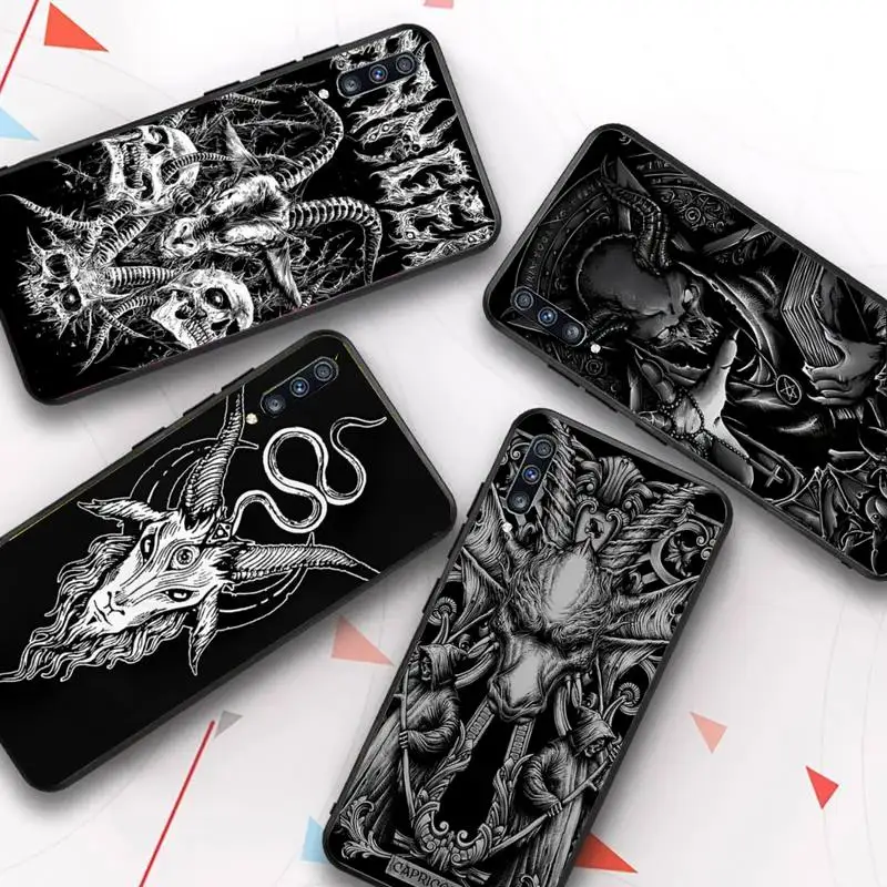 Satanic Goat Satan Devil Phone Case for Samsung A51 A30s A52 A71 A12 for Huawei Honor 10i for OPPO vivo Y11 cover