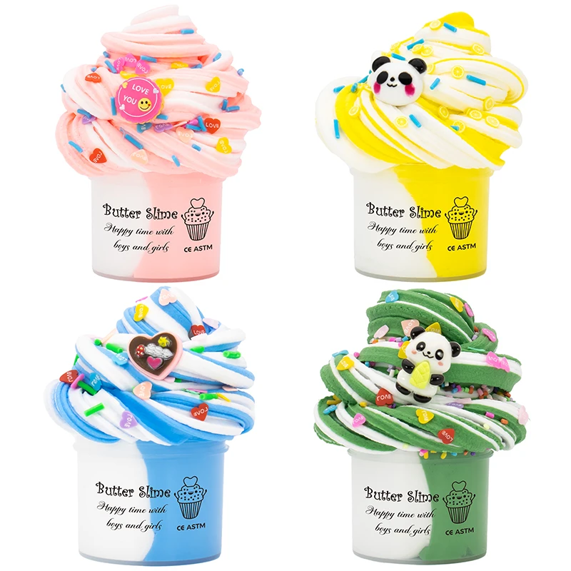 70 мл масляный пушистый слайм торт панда набор для самостоятельного изготовления