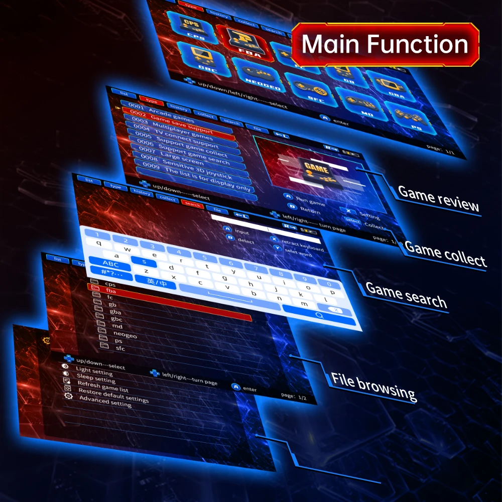 Портативный игровой плеер POWKIDDY X70 HD в стиле ретро