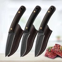3 1inch hunting knife tactical fishing survivl knife forged boning butcher knives meat cutting slicer with sheath