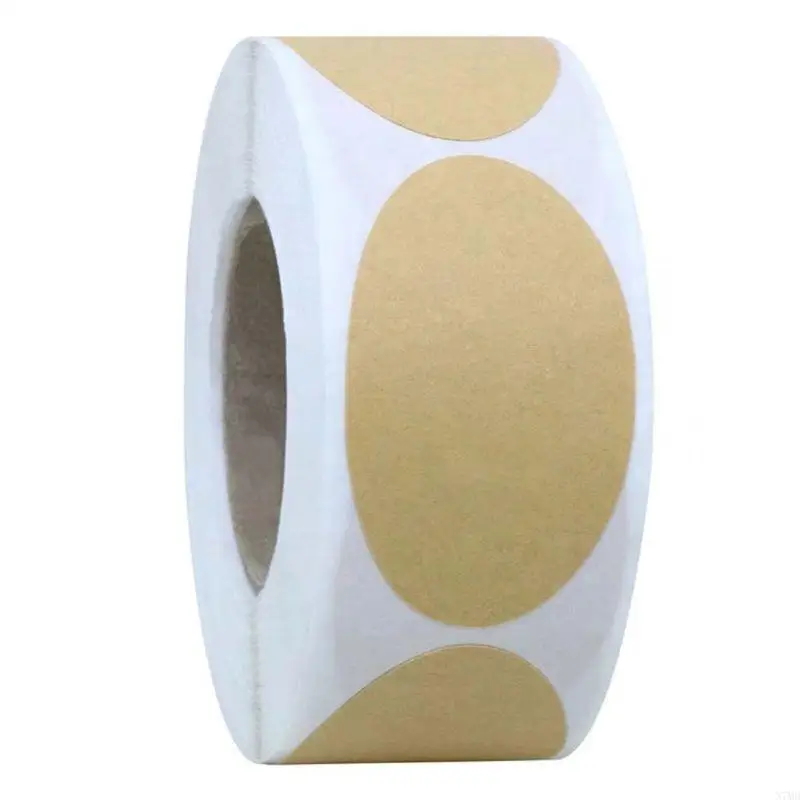 Kraft paper oval blank labels