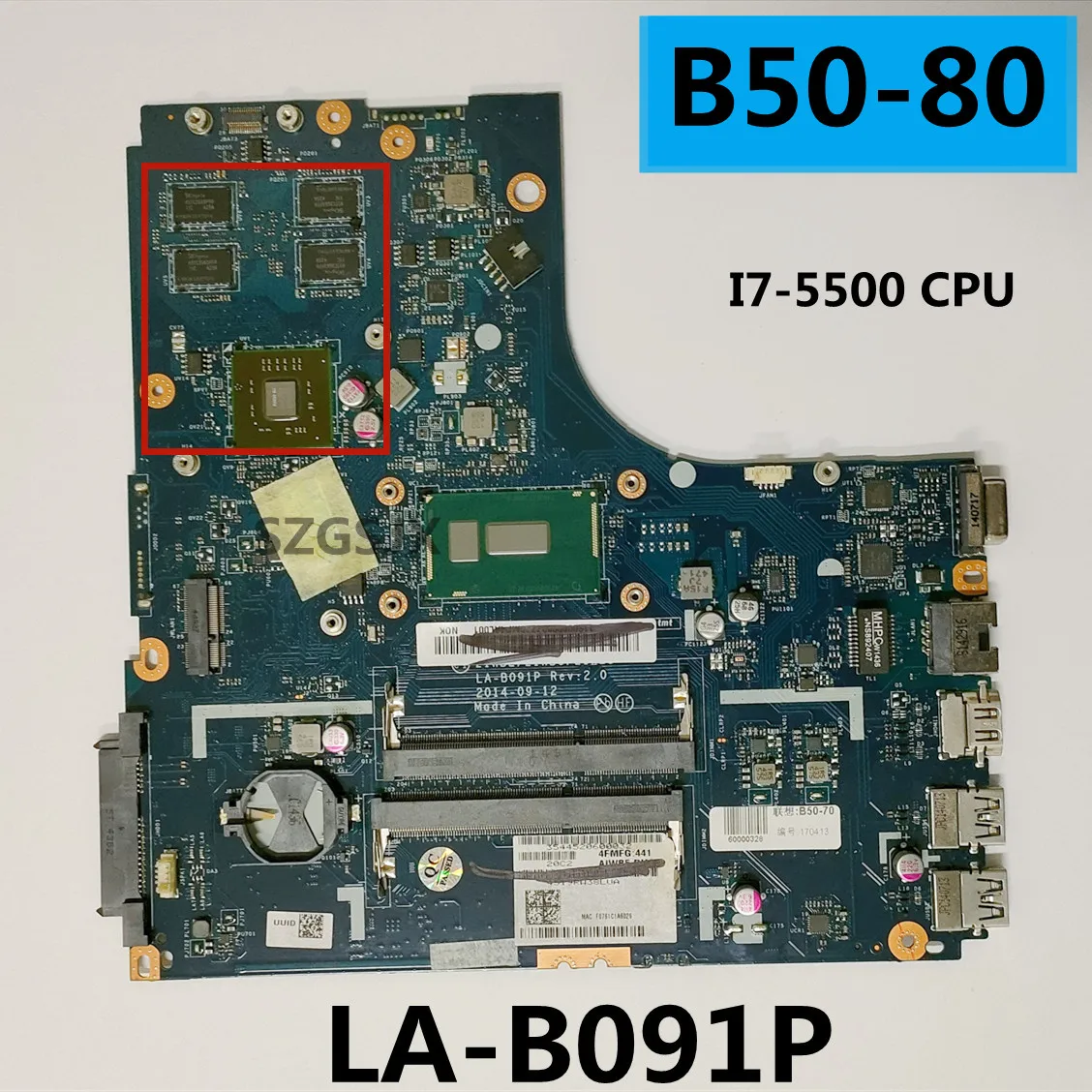 Материнская плата ZIWB2 / ZIWB3 ZIWE1 для ноутбука Lenovo |