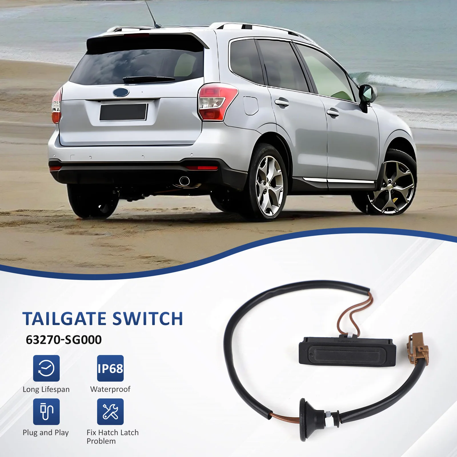 Для Subaru Forester 2014 2015 2016 2017 2018 кнопка замка багажника замена переключателя задней двери OEM 63270SG000 63270-SG000 (art.: 3920ccc74de82) - 3920ccc74de82