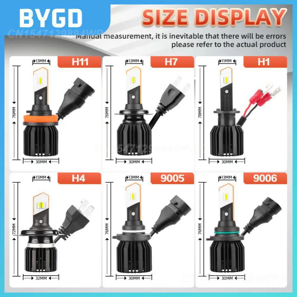 

Convenient To Install Car Headlight Bulbs Ip68 Waterproof Durable Automobile Fog Light Minimalist Design 9v To 36v High Luminous