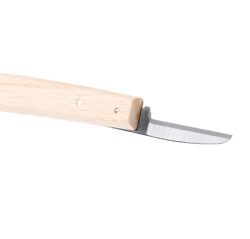 

18cm Knife Beech Wood Working Banana Type Handle Wood Carving DIY Tool