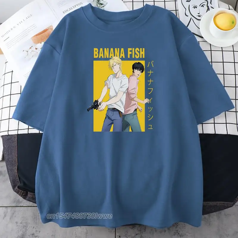 

Banana Fish Ash Lynx Eiji Okumura Yaoi Anime Hoodie Print Men/Women Tees Shirt Summer Tops Tshirts Casual Female/Male Tee Shirts