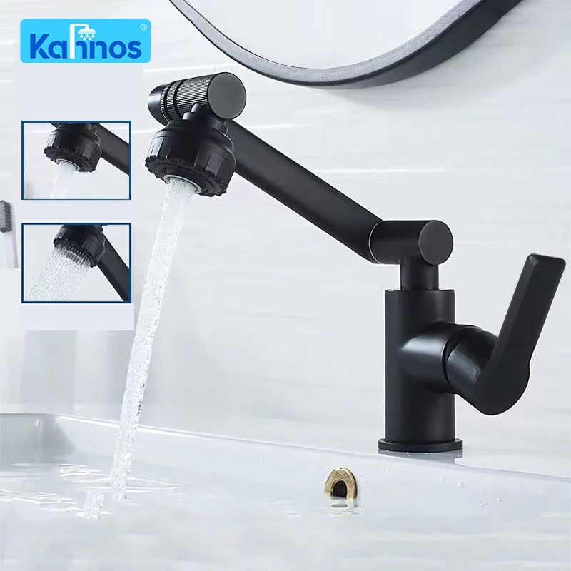 

Faucet 1080 Degree Kitchen Sink Faucet Stainless Steel Bathroom Sink Swivel Faucet Hot Cold Water Mixer Tapware