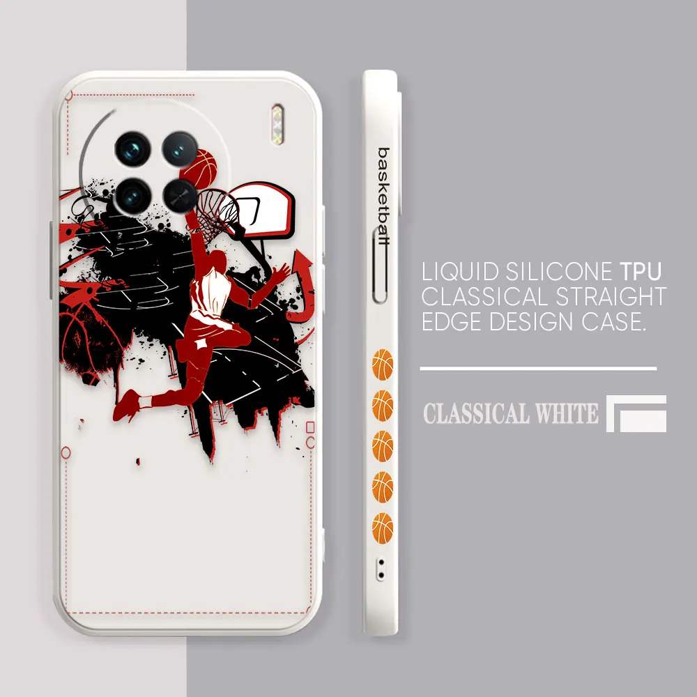 Caricature Painted Basketball Case For VIVO X21I X21S X23 X27 X30 X50 X60 X70 X80 X90 5G PRO PLUS Colour Case Funda Shell Capa