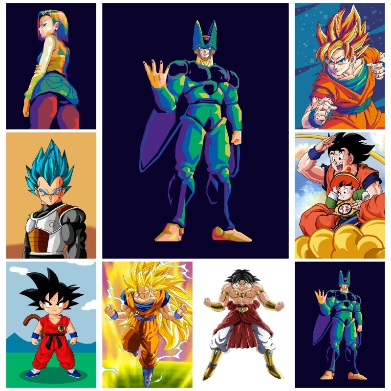 

Kakarotto картина плакат Драконий жемчуг HD настенные художественные принты современный холст супер сайян картины Домашний Декор фрески для дет...