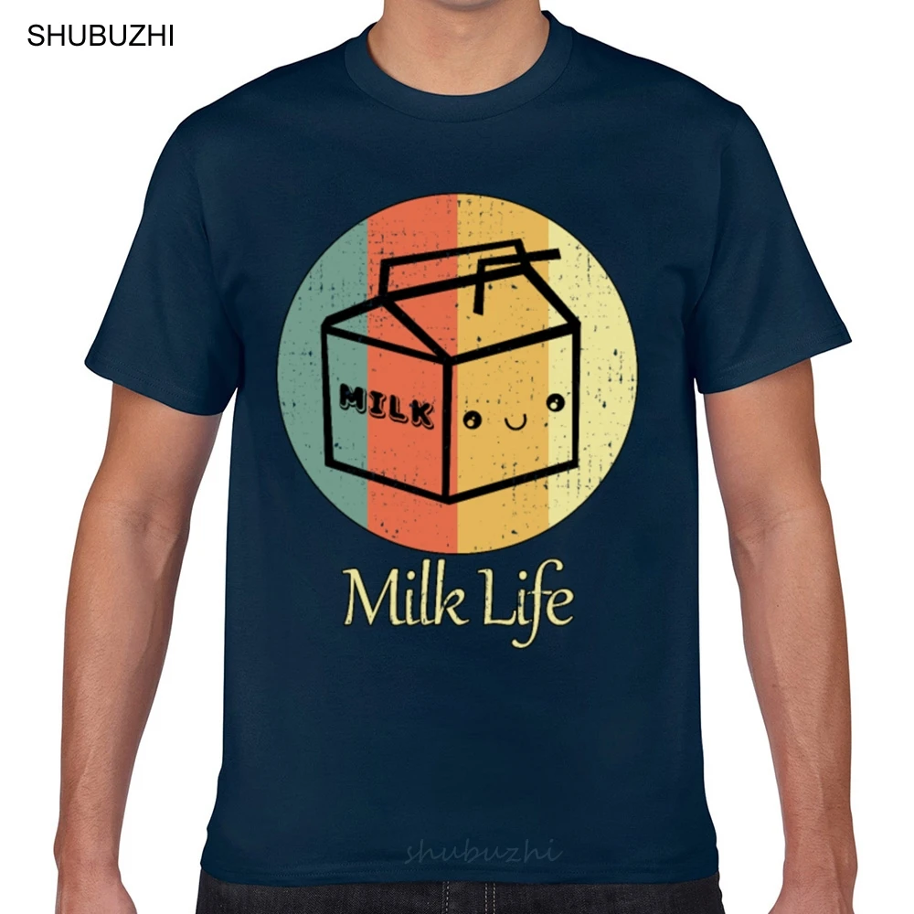 

Tops T Shirt Men japanese milk carton shirt kawaii anime shirt Kawaii Inscriptions Geek Custom Male Tshirt