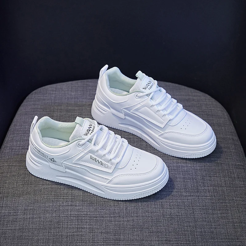 

2023 women sneakers Thick-sed small white shoes women's breathle student board shoes thick-sed platform shoes LOK66
