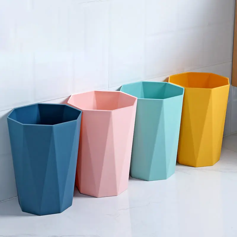 

Nordic Diamond Trash Can Kitchen Trash Can Living Room Bathroom Kitchen Coverless Garbage Cans Home Office Cleaning Accessories