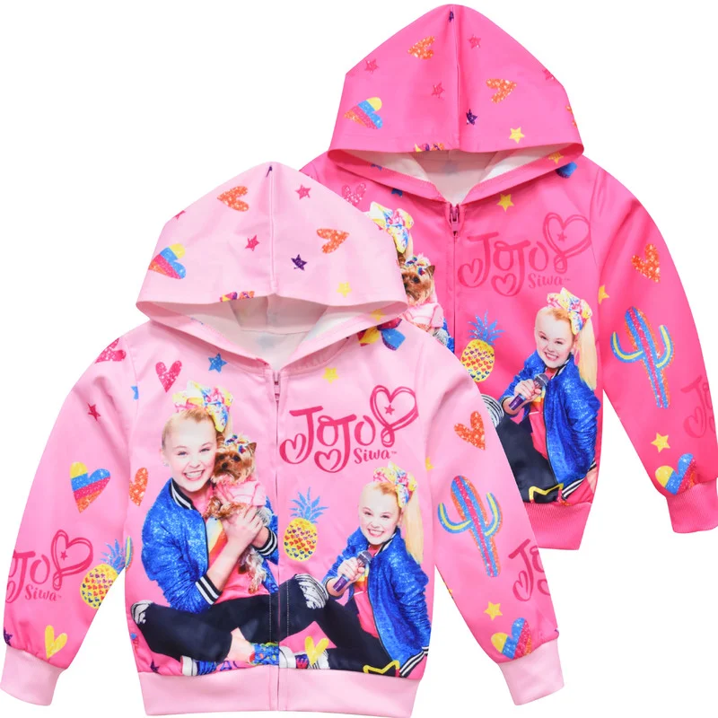 

Куртка на молнии с капюшоном Jojo Siwa, пальто для девочек