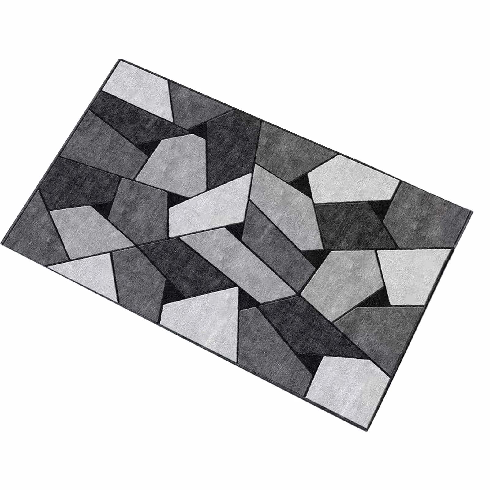 

Kitchen Bathroom Soft Modern Carpet Water Absorbent Welcome Living Room Home Anti Slip Entrance Bedroom Geometric Rug Door Mat