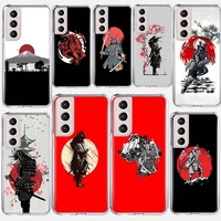 japanese samurai phone case coque for samsung galaxy s21 ultra 5g s20 fe s20 plus s10e s10 lite s8 s9 plus s7 shell cover funda