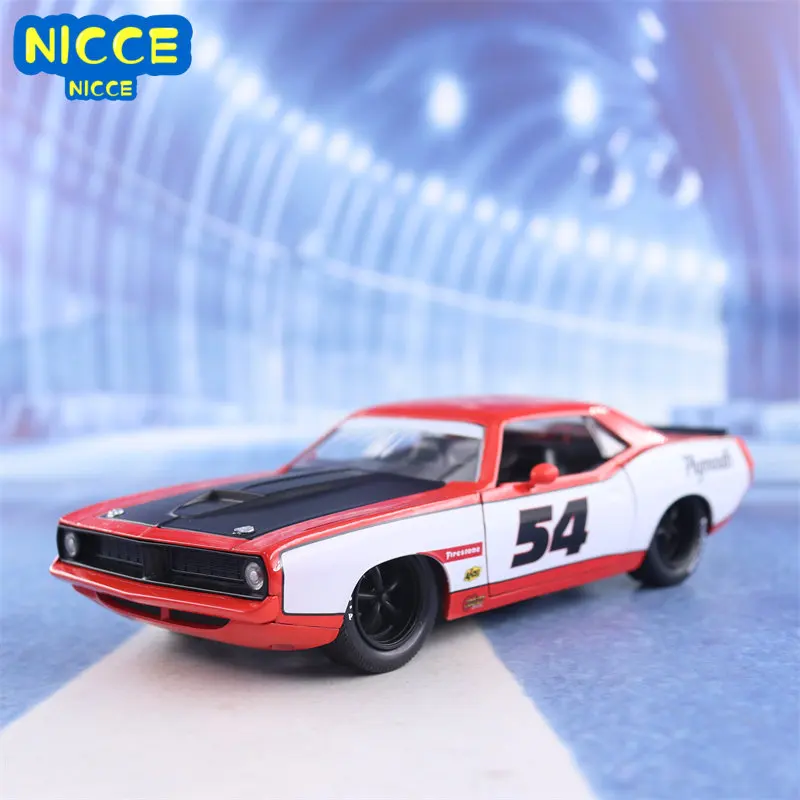 

Nicce 1:24 1973 Plymouth Barracuda High Simulation Diecast Car Metal Alloy Model Car Children's Toys Collection Gifts J290