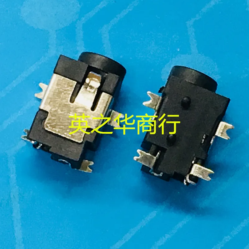 Оригинальная новая розетка постоянного тока DC031A, 50 шт., диаметром 3,5*1,3 мм, патч постоянного тока с четырьмя ножками и посеребренным покрытием