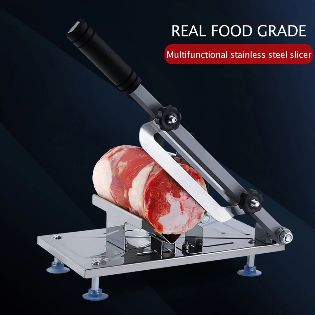 

Manual Lamb Beef Slicer Frozen Meat Cutting Machine Vege Mutton Rolls Cutter Slicing Maker Thickness Easy-cut Frozen Beef Mutton