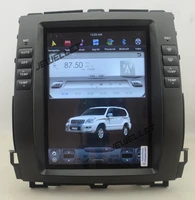 10 4 tesla style vertical screen six core android 9 0 car video navigation for toyota land cruiser prado lexus gx470 2002 2009