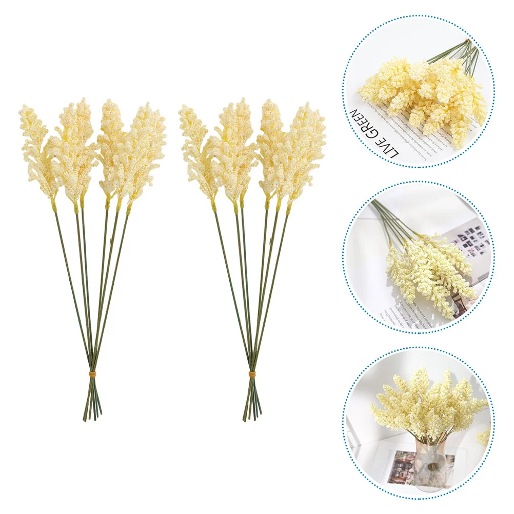 

12Pcs Fake Corn Stalks Fake Artificial Corn Flowers Artificial Artificial Corn Stalks Artificial Corn Ears Flower