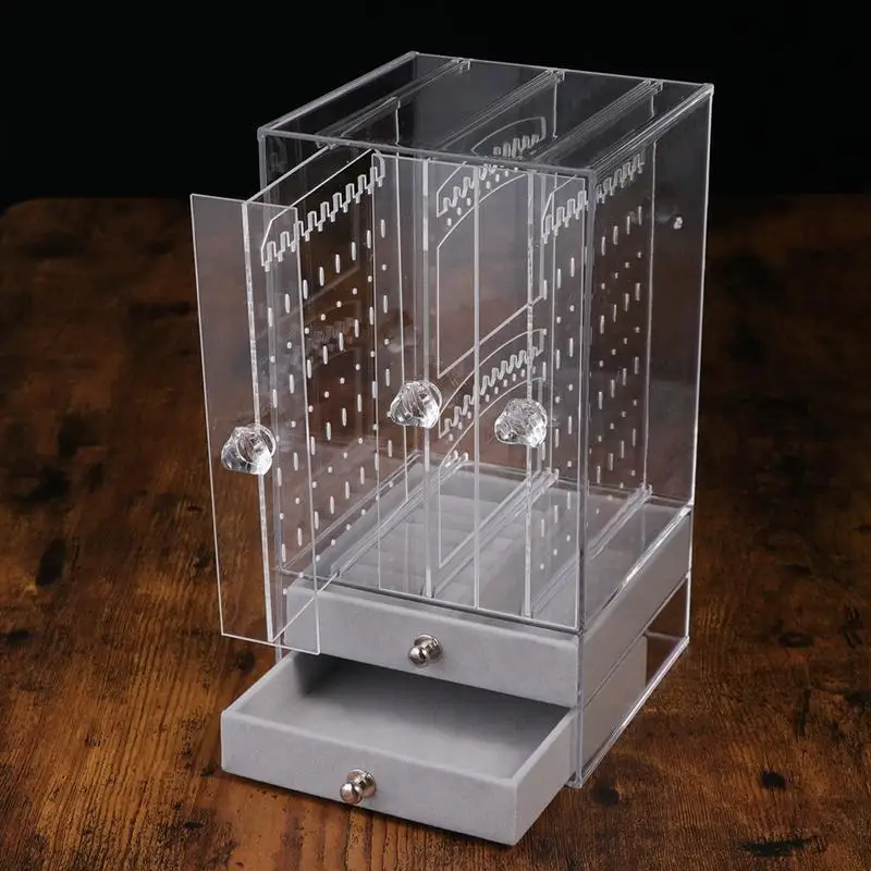 

1pc Display Stand Durable Novel Transparent Display Stand Jewelry Storage Rack for Earrings Bracelet Necklace