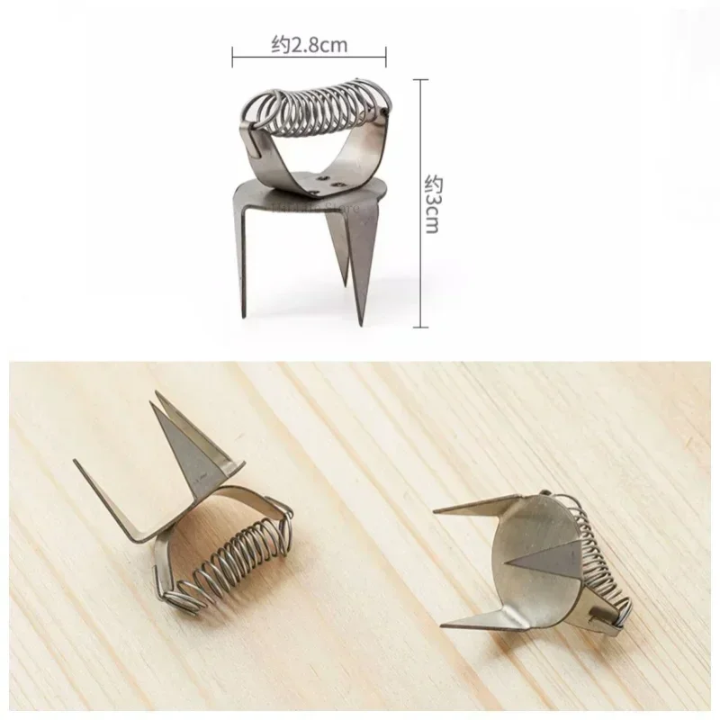 Новые инструменты для гончарной глазури зажим на кончике пальца из нержавеющей