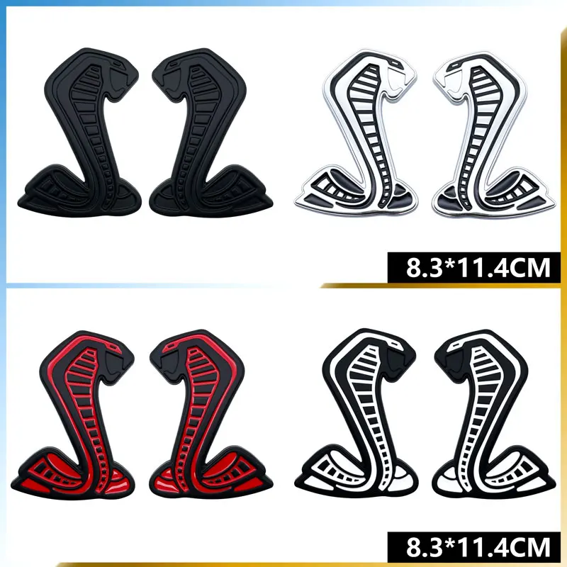 Автомобильные аксессуары для Ford Mustang Shelby GT350 GT500 Cobra Стайлинг 3D металлический корпус Декор брызговик наклейка передняя решетка значок