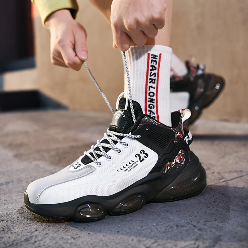 SENAGE 2023 New Running Shoes Man Athletic Training Sport Shoes Outdoor Non-slip Walking Sneakers for Men Basketball Shoes