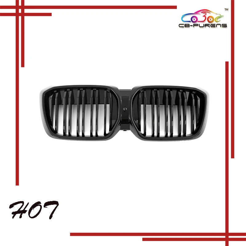 

Сменный автомобильный аксессуар для BMW серии IX3 G08i 2022-ON GT, передний бампер из АБС-пластика, гоночная решетка, Facelift, двойные планки