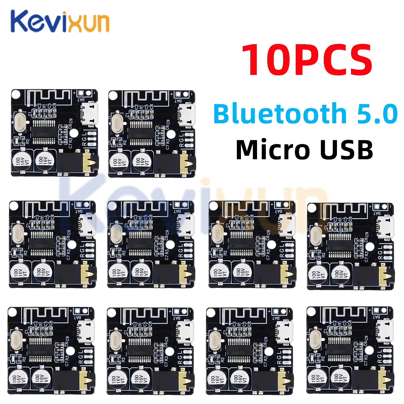 Плата аудиоресивера Bluetooth 3 7-5 В 5 0 усилитель MP3 беспроводная плата стерео