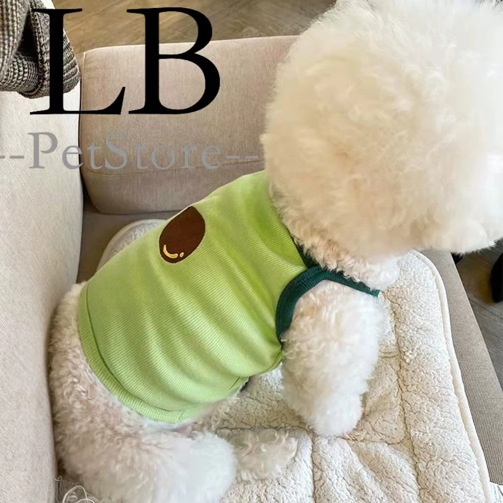 

Pet Clothes Condole Avocado Spring Summer Autumn Small Pet Dog Vest Teddy Clothing Clothing Thin Model