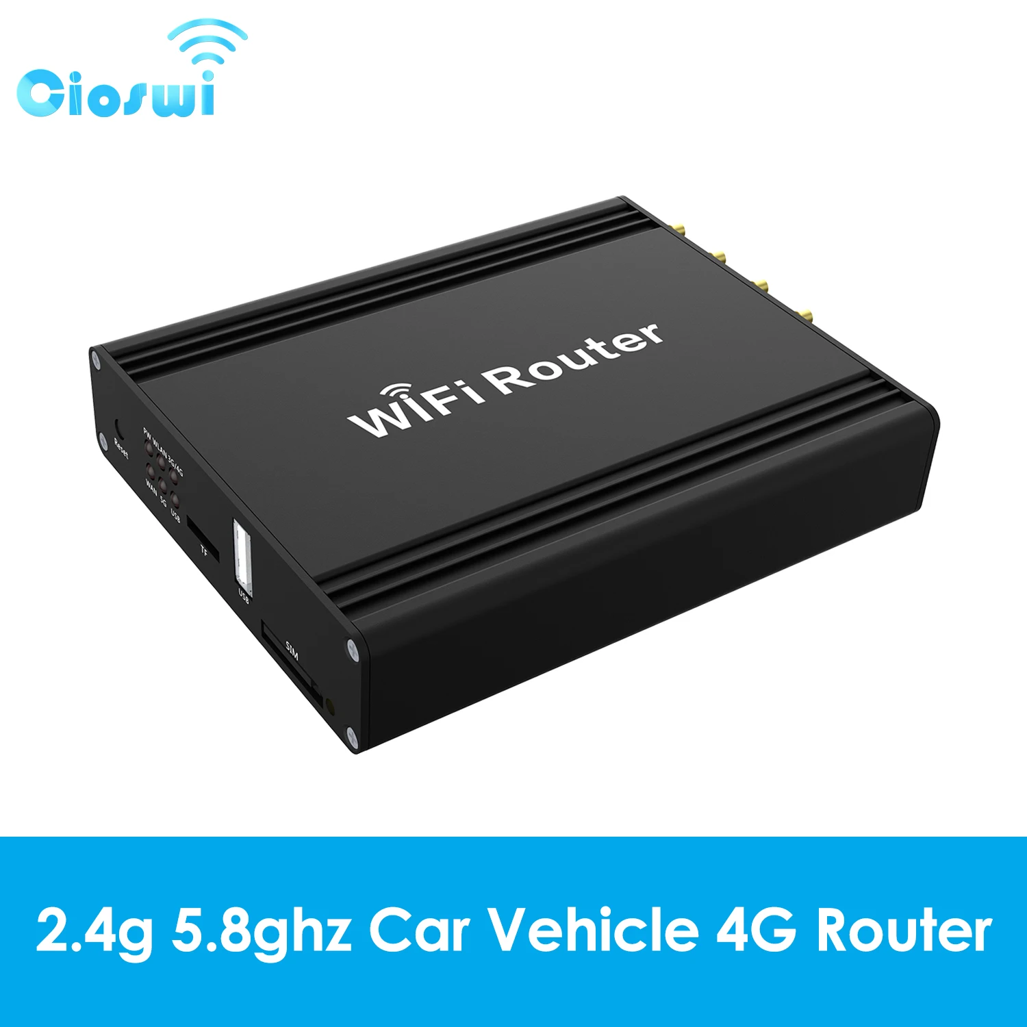 Cioswi Car Vehicle 4G Router Sim Card Openwrt 2.4G 5.8Ghz Wifi Router CAT6 Modem 1200Mbs Gigabit LAN Roteador 6*External Antenna