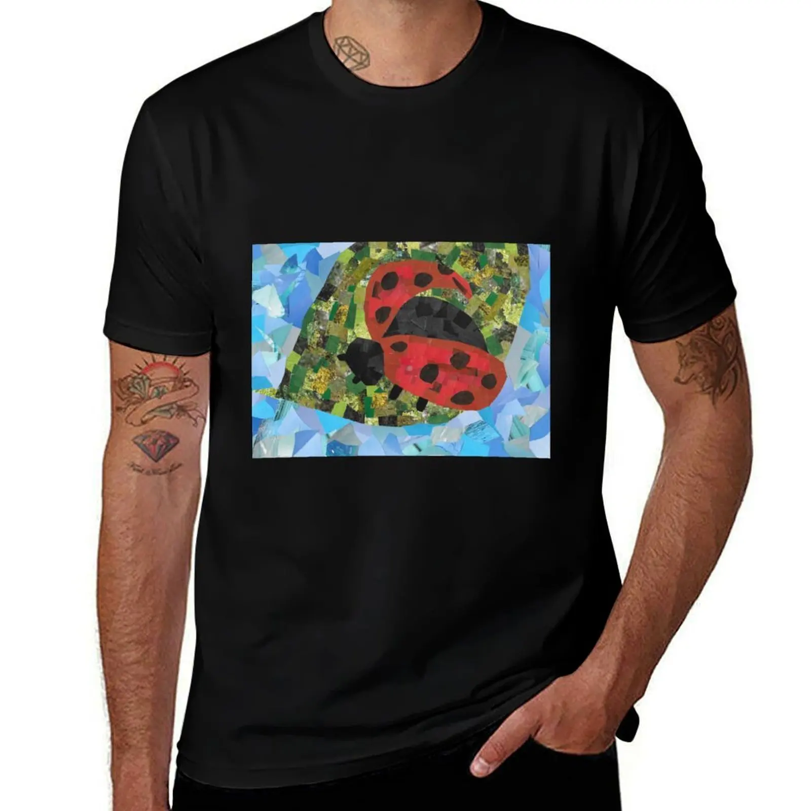 Фото Футболка Grouchy Ladybug, устойчивая к пятнам, повседневная футболка №1