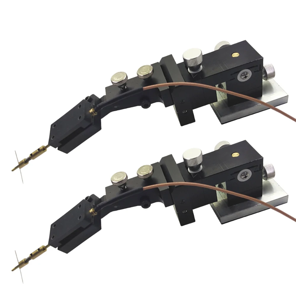

2pcs IV Probe Holder IV Chip Contact Test Bench Current Probe Stage 3D Translation Fine Tuning Fixture Slide Table