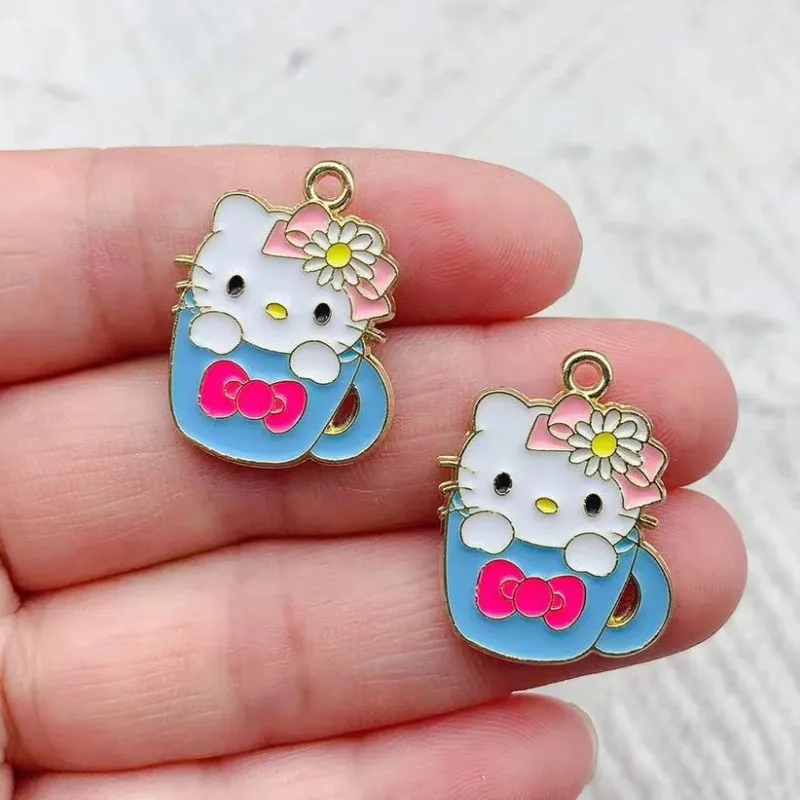 10 шт. серьги-подвески Hello Kitty