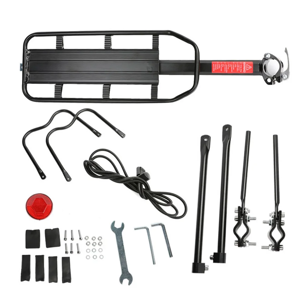 

1set Bicycle Carrier Bike Luggage Cargo Rear Rack Shelf Cycling Bag Trunk Holder Stand Support with Mount Tools