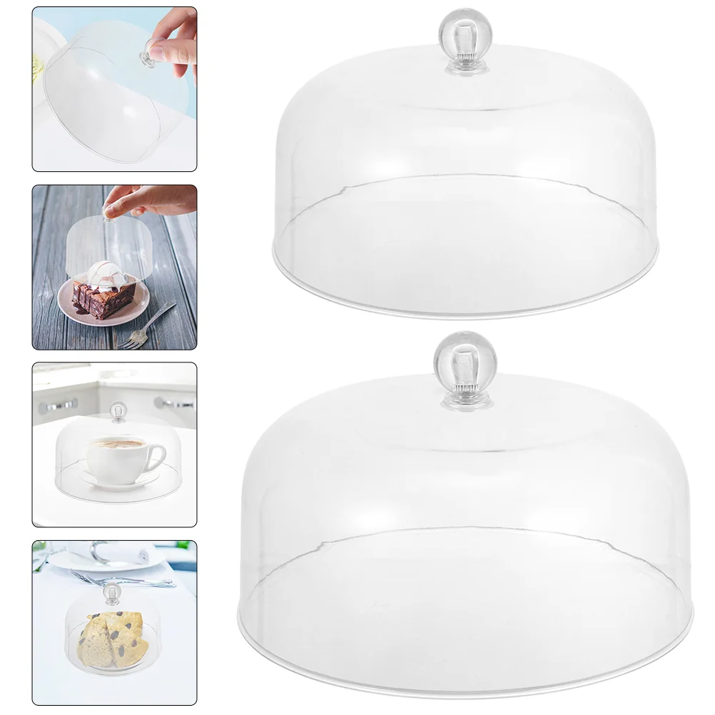 

Cover Cake Domeacrylic Display Tent Splatter Microwave Dish Camping Panstand Plate Dessert Cheese Warmer Fly Tray Pastry Clear