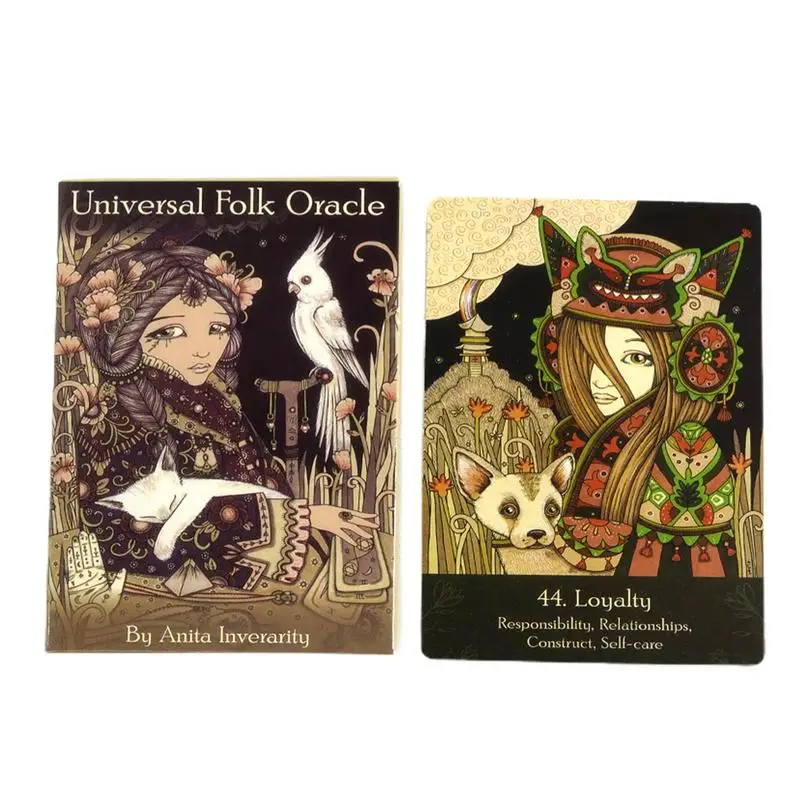 

Universal Folk Card Tarot 12X7cm Cards Pocket Deck Tarot Comics Tarot Cards English Version Playing Cards Use Table Divination