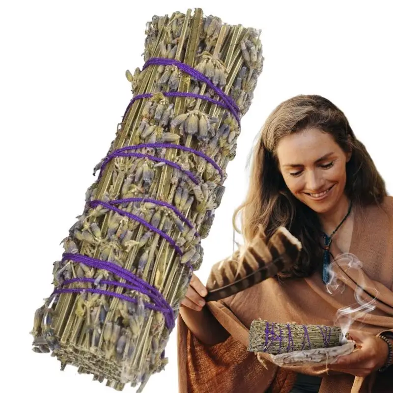 

Сушеные палочки для растушевки лаванды, сушеная Лаванда для сжигания лаванды, натуральный стебель цветка лаванды, помогает расслабиться, о...