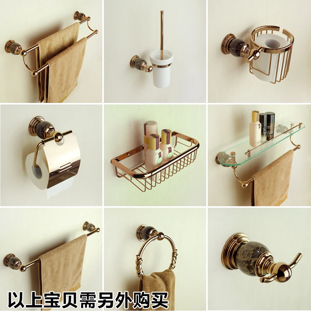 Медовая комната 3 розовое золото вешалка для банных полотенец медная хранения в