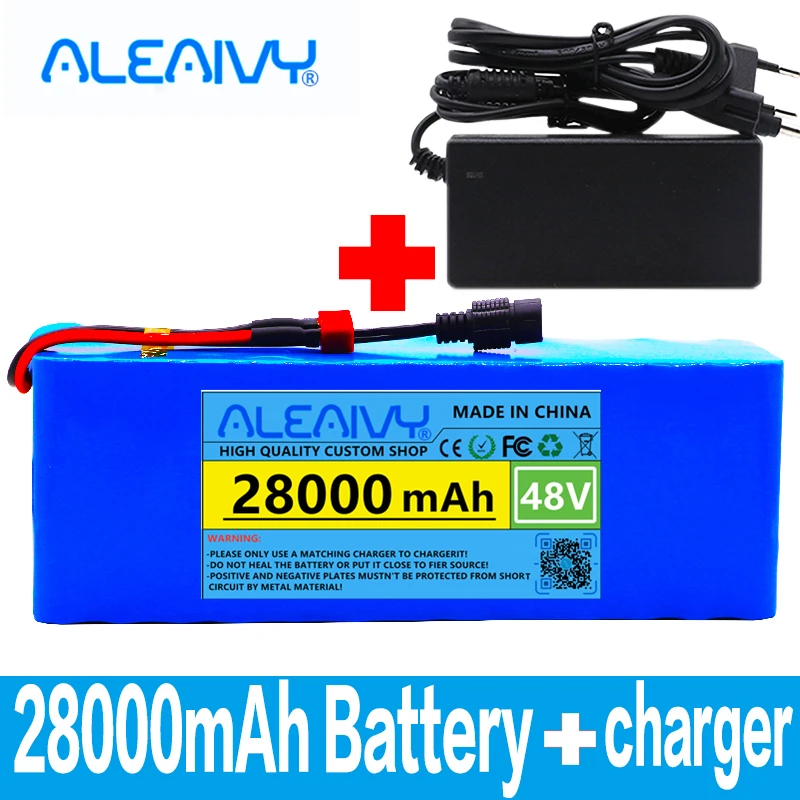 

48v Lithium ion Battery 48V 28Ah 1000W 13S3P Lithium ion Battery Pack For 54.6v E-bike Electric Bicycle Scooter With BMS+Charger