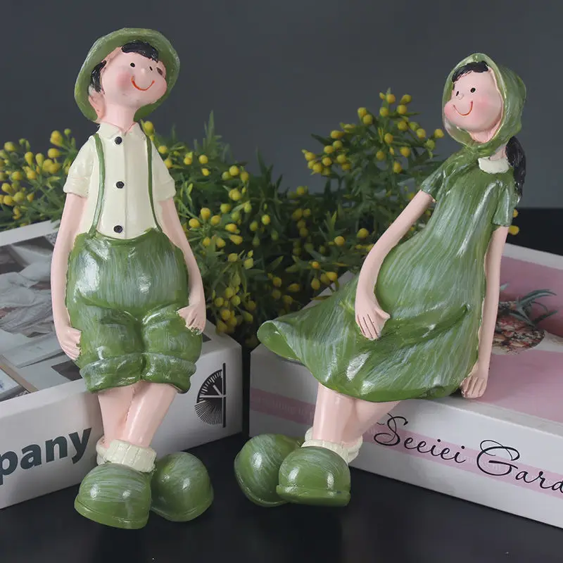 

Сельская местность, семейные украшения, фигурка персонажа из смолы, поделки, украшение для дома, гостиной, Рождественский художественный декор, подарки на день рождения